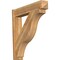 Ekena Millwork Funston Arts & Crafts Rough Sawn Outlooker, Western Red Cedar, 8"W x 40"D x 40"H OUT08X40X40FST03RWR - alternate 1